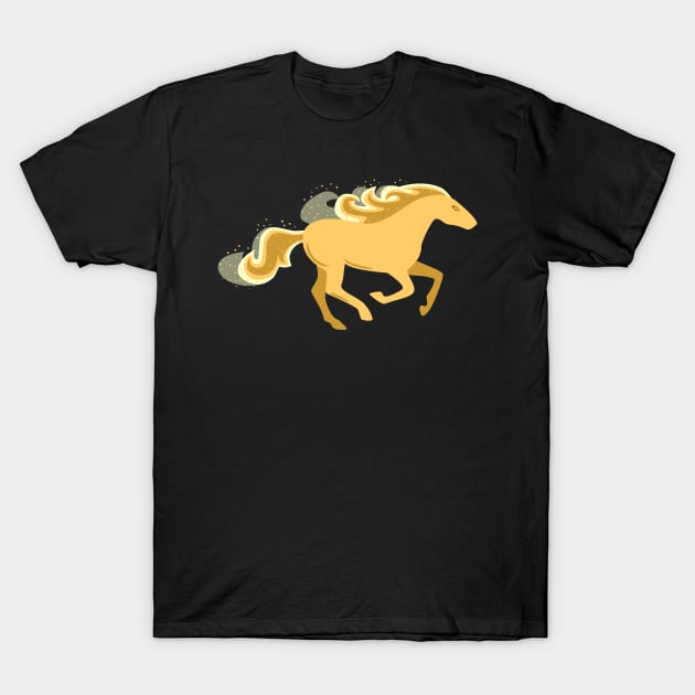 Golden Stallion T-Shirt by psanchez